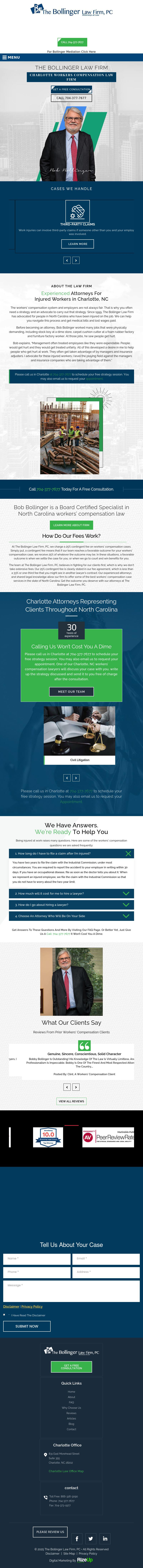 The Bollinger Law Firm, P.C. - Charlotte NC Lawyers