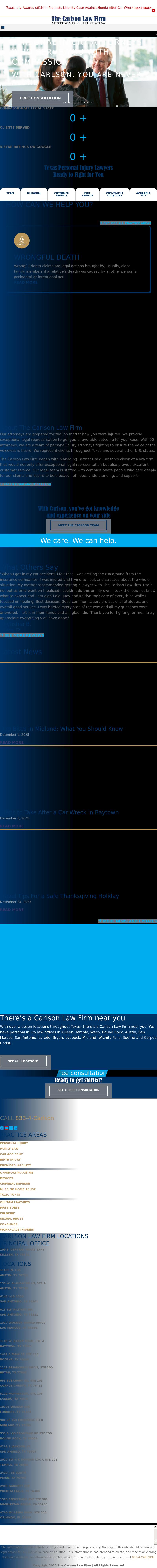 The Carlson Law Firm - Temple TX Lawyers