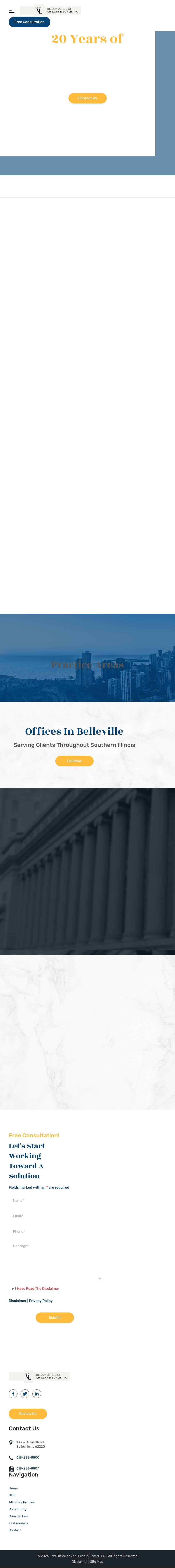 The Law Office of Van-Lear P. Eckert, PC - Belleville IL Lawyers