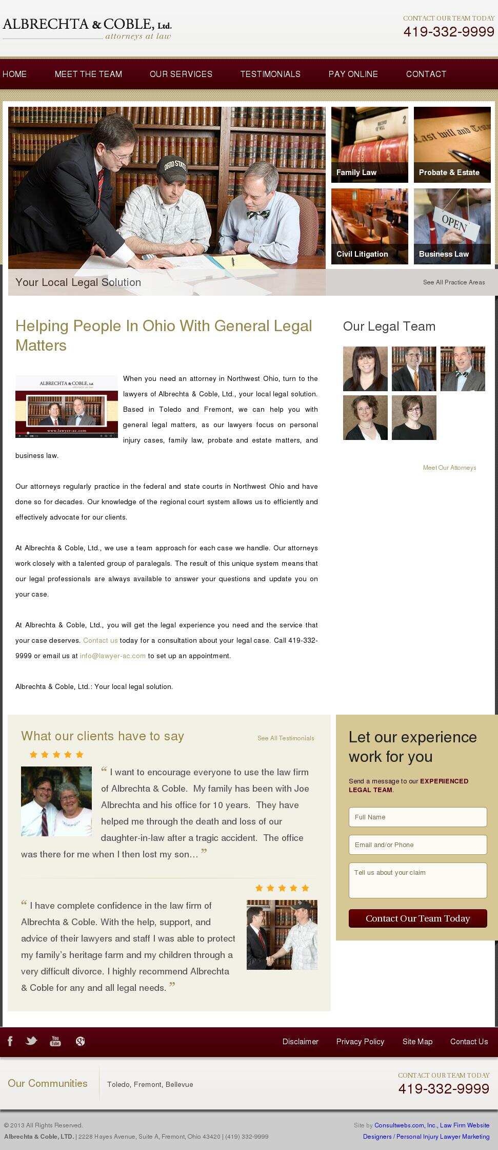 Albrechta & Coble, Ltd. - Fremont OH Lawyers