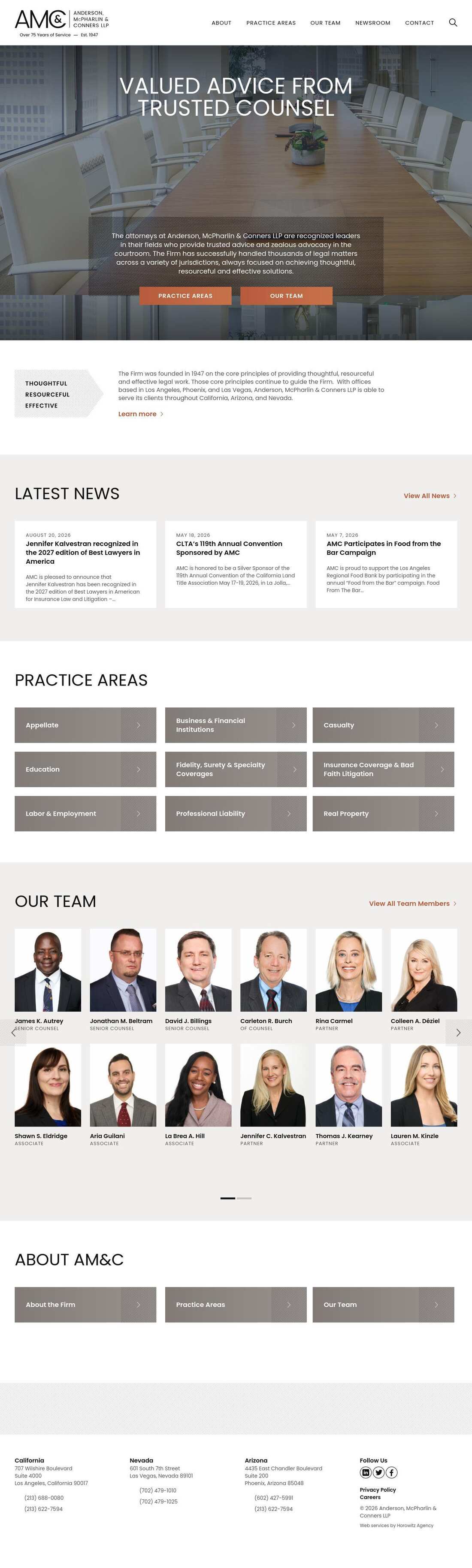 Anderson, McPharlin & Conners LLP - Ontario CA Lawyers