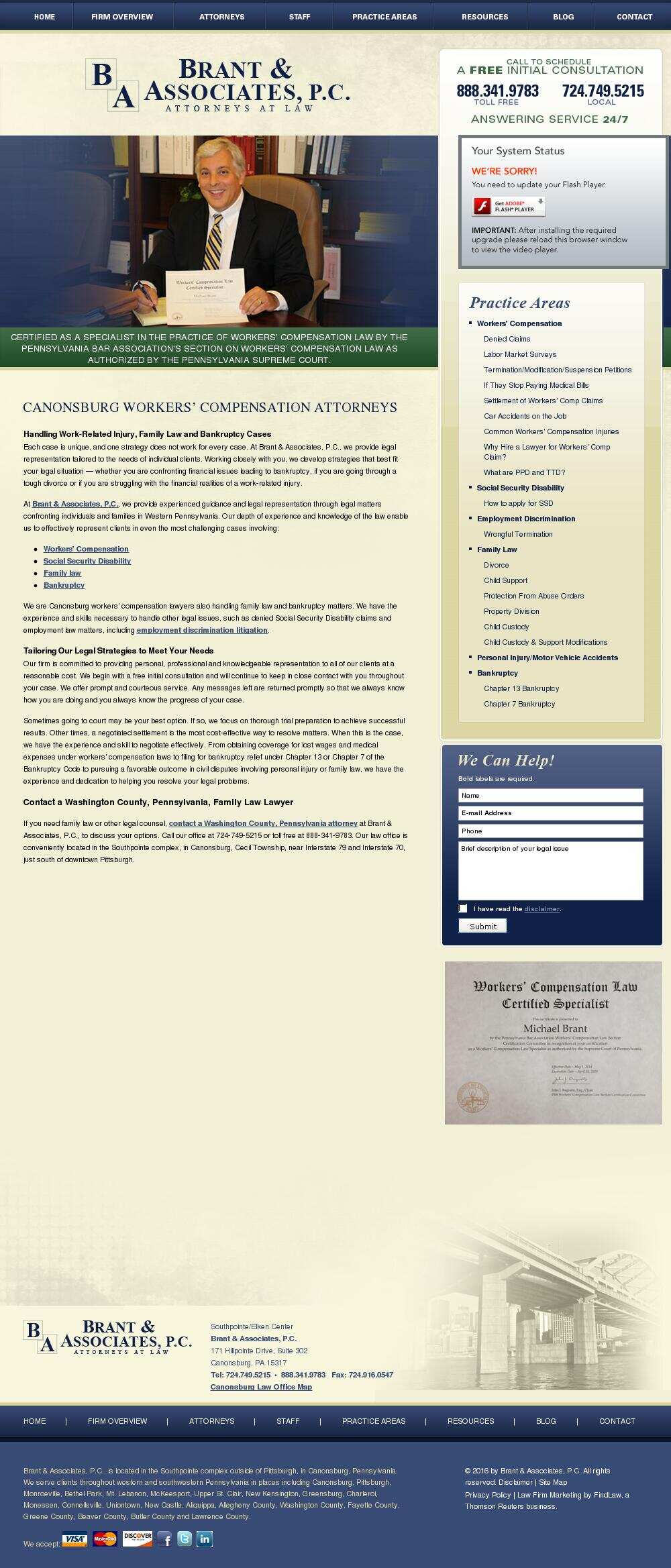 Brant & Associates, P.C. - Canonsburg PA Lawyers