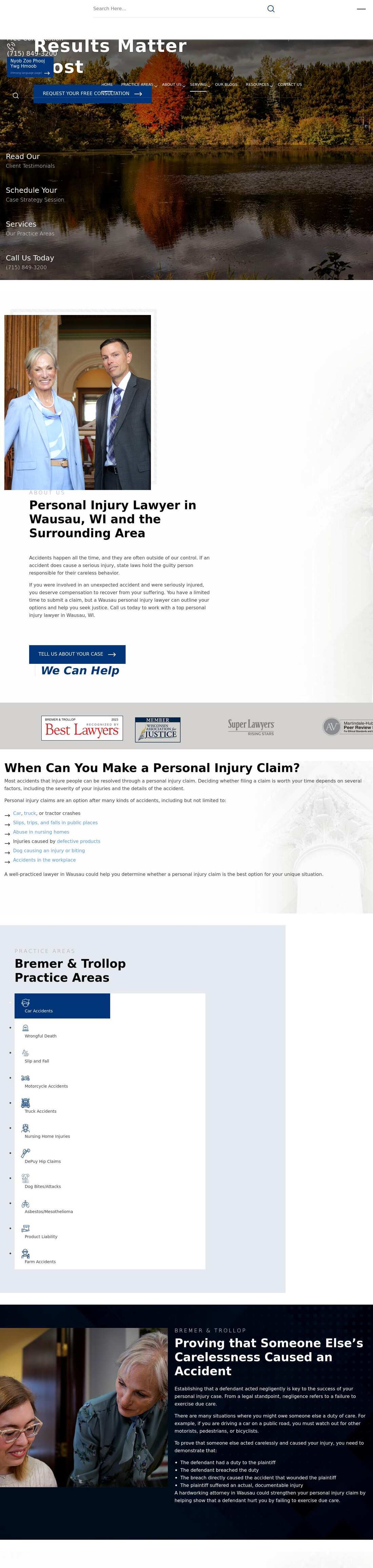 Bremer & Trollop Law Offices, S.C. - Wausau WI Lawyers