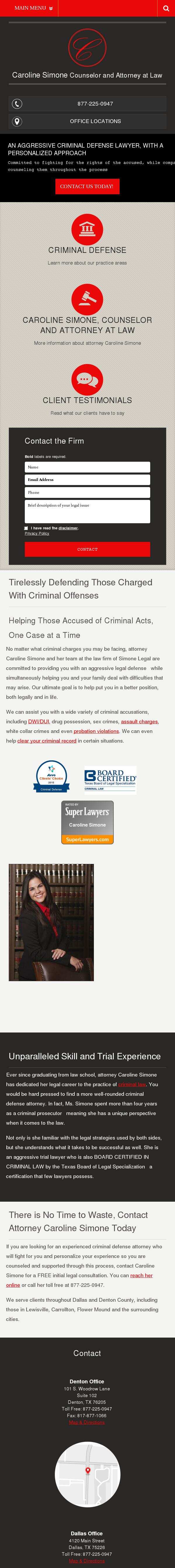 Caroline Simone, Counselor and Attorney at Law - Denton TX Lawyers