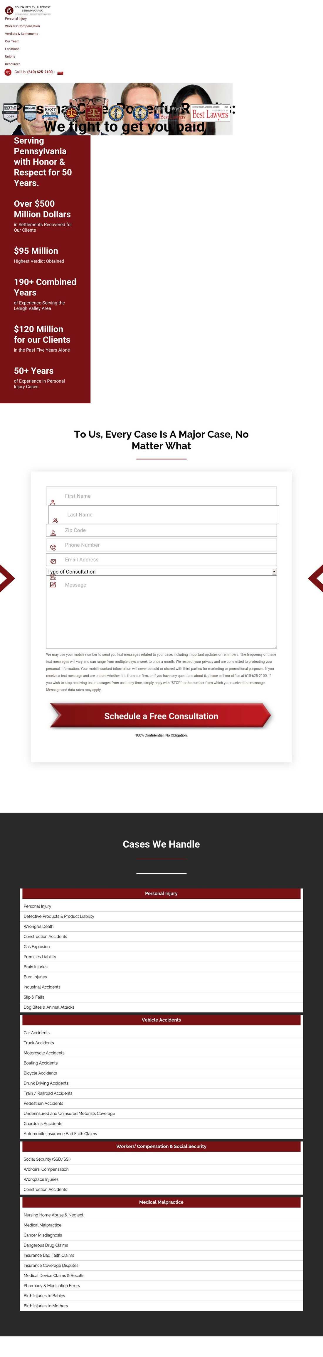 Cohen, Feeley, Altemose & Rambo - Bethlehem PA Lawyers