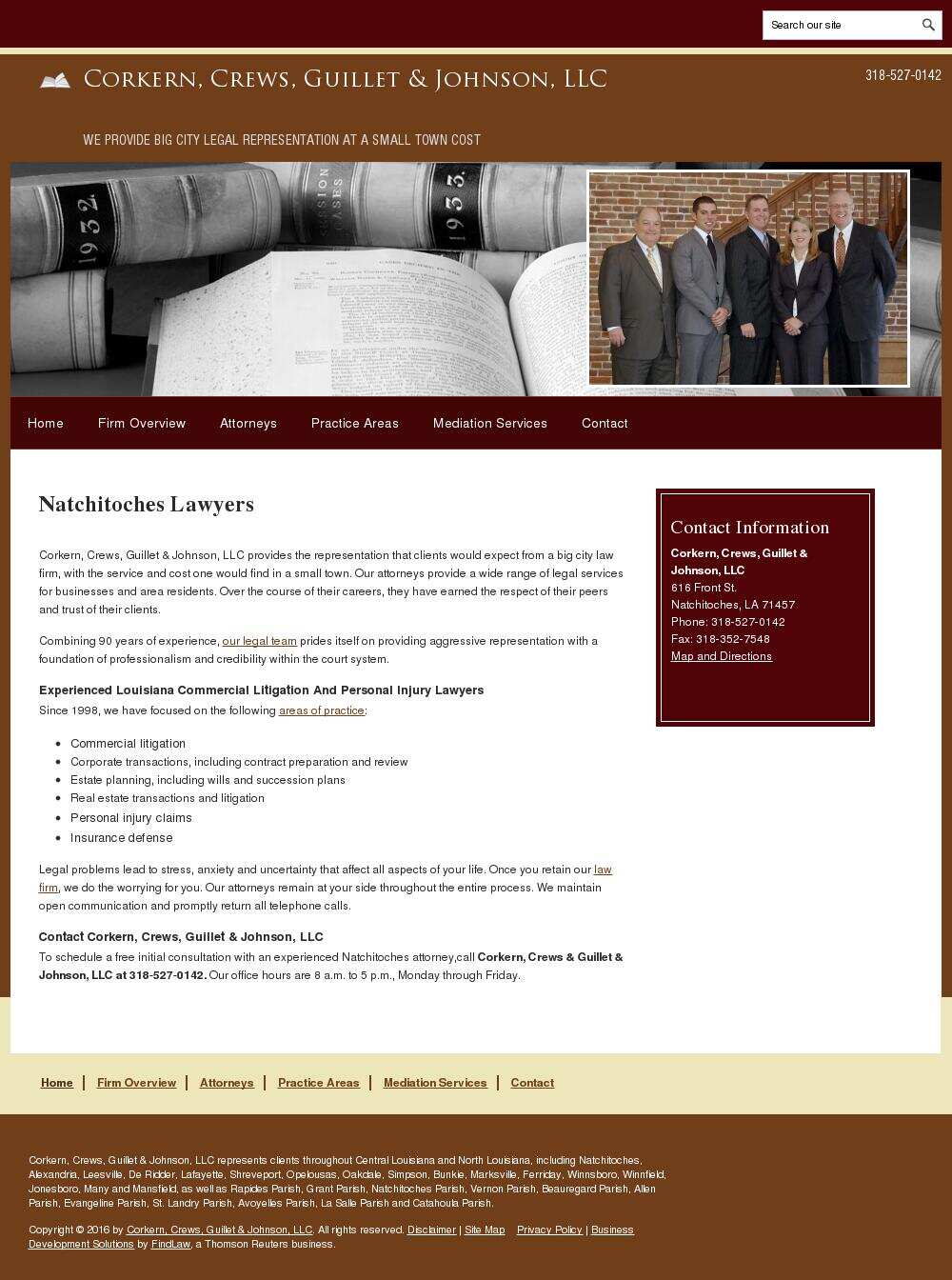 Corkern, Crews, Guillet & Johnson, LLC - Natchitoches LA Lawyers