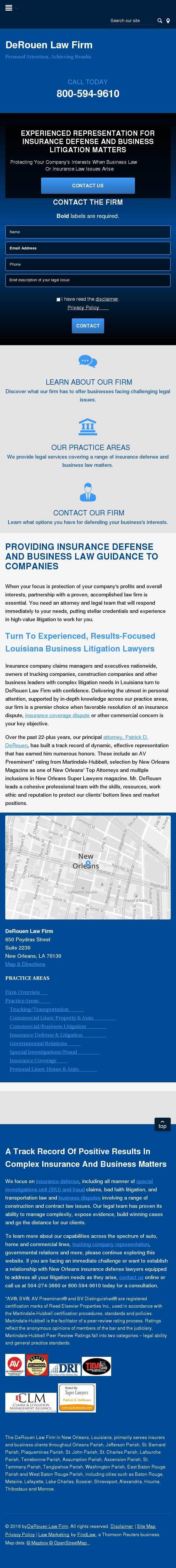 DeRouen Law Firm - New Orleans LA Lawyers