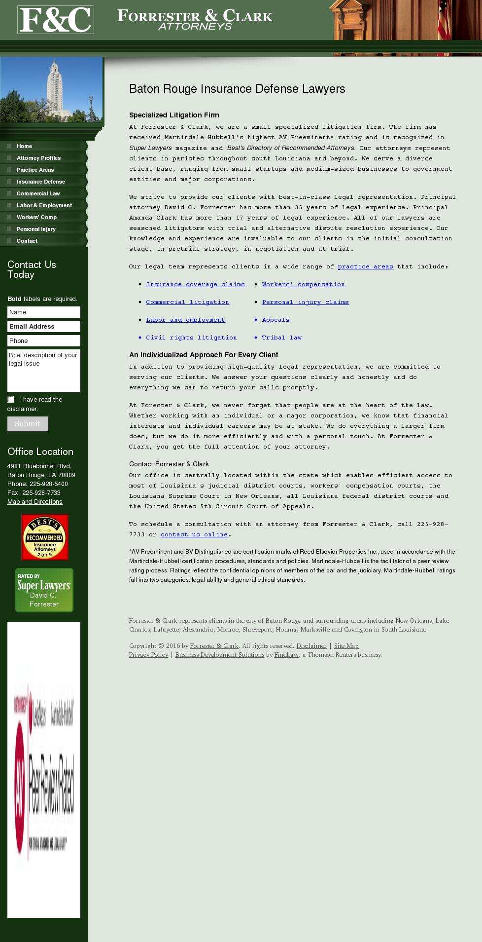Forrester & Clark - Baton Rouge LA Lawyers