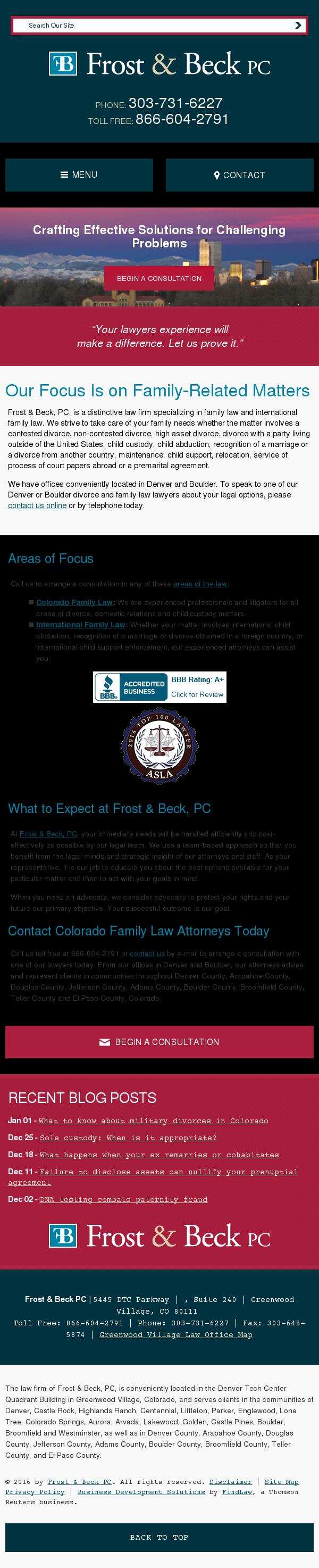 Frost & Beck PC - Greenwood Village CO Lawyers