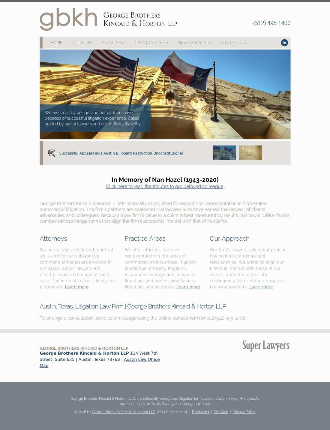 George Brothers Kincaid & Horton LLP - Austin TX Lawyers