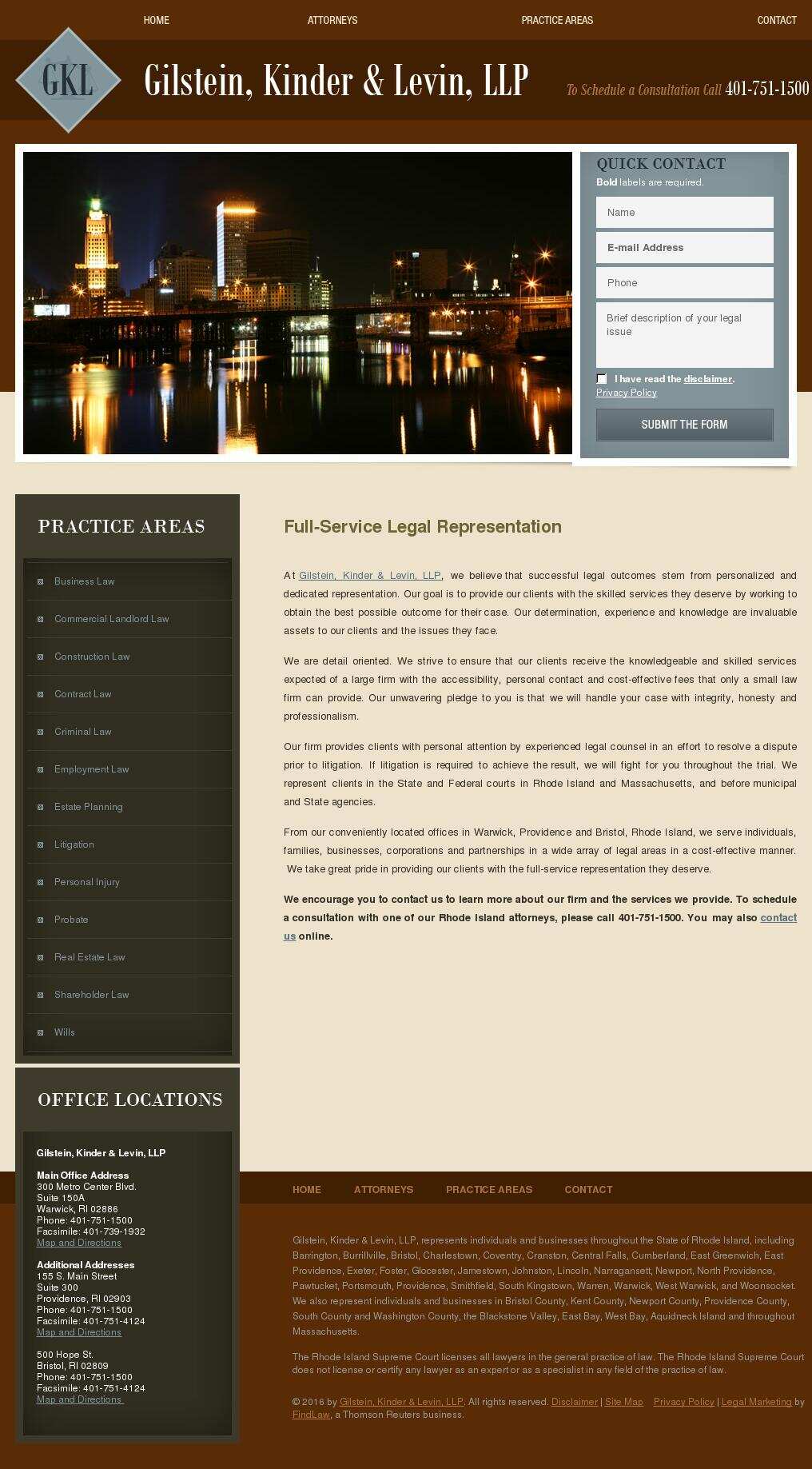 Gilstein, Kinder & Levin, LLP - Providence RI Lawyers