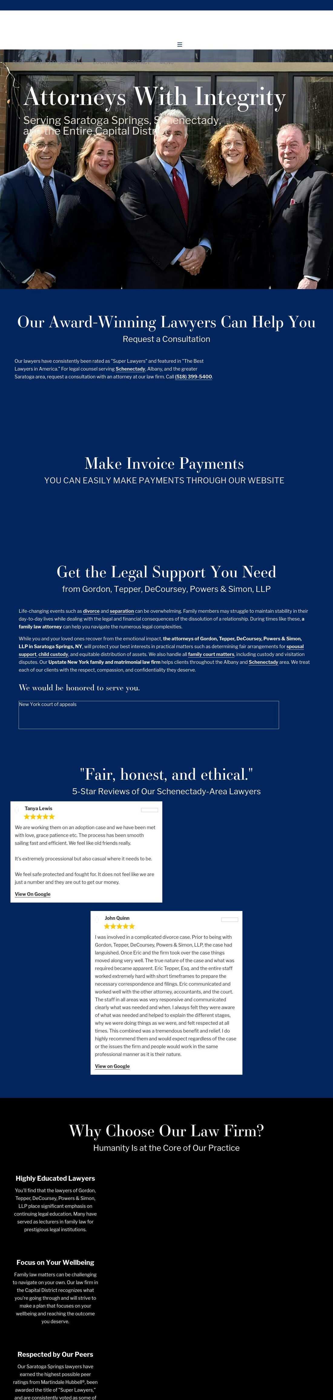 Gordon, Tepper & DeCoursey, LLP - Glenville NY Lawyers