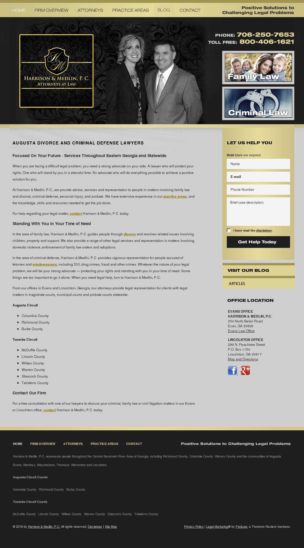 Harrison & Medlin, P.C. - Evans GA Lawyers