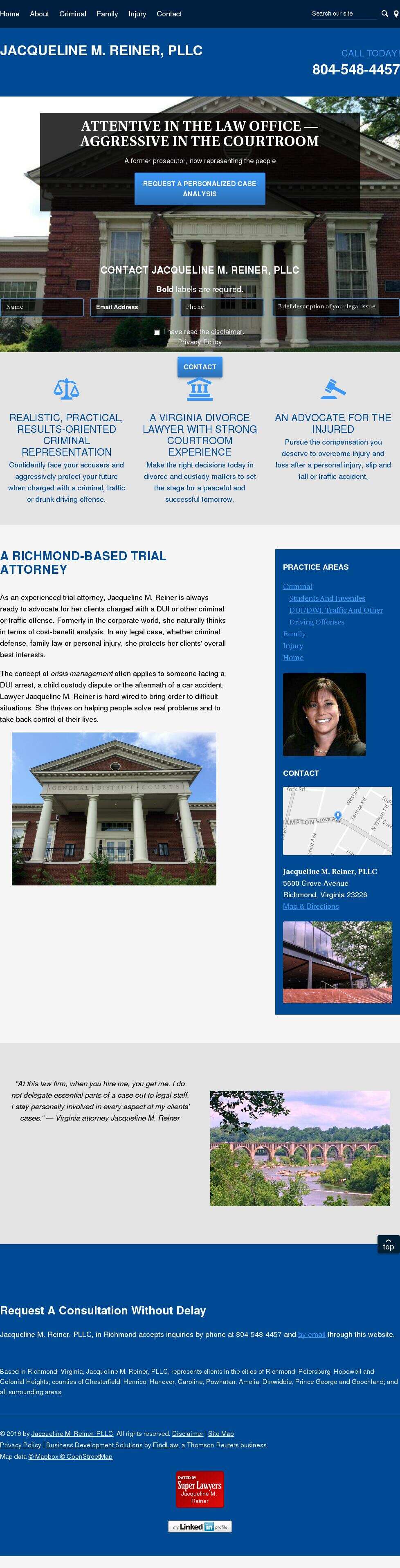 Jacqueline M. Reiner, PLLC - Richmond VA Lawyers