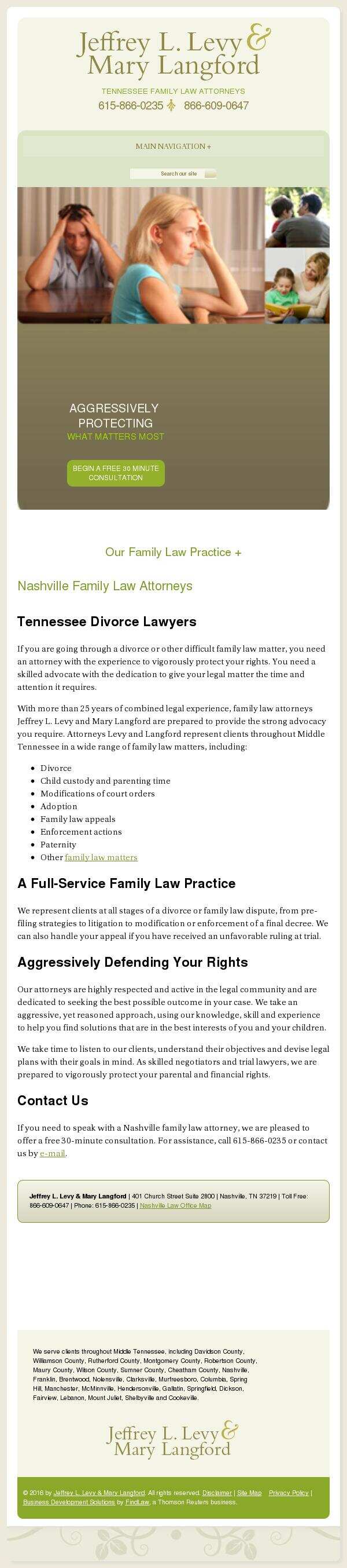 Jeffrey L. Levy & Mary Langford - Nashville TN Lawyers