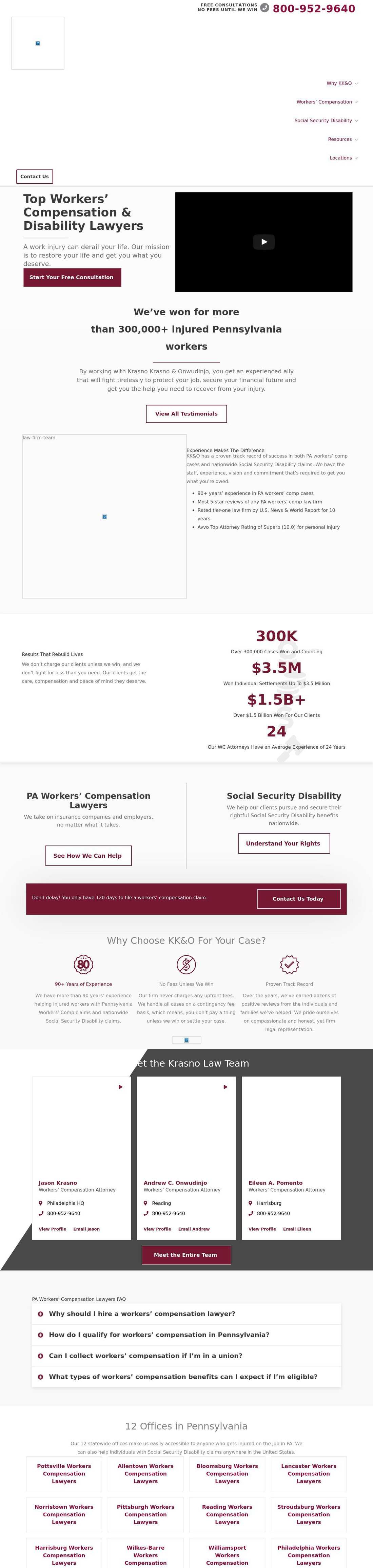 Krasno, Krasno & Onwudinjo - Reading PA Lawyers