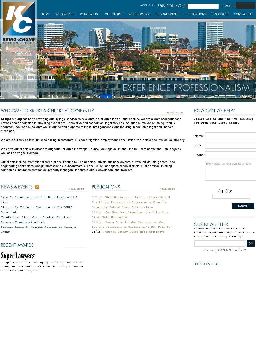 Kring & Chung Attorneys LLP - Temecula CA Lawyers