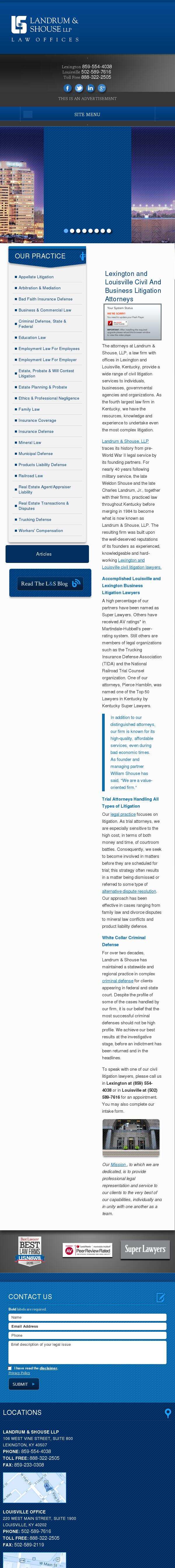 Landrum & Shouse LLP - Louisville KY Lawyers