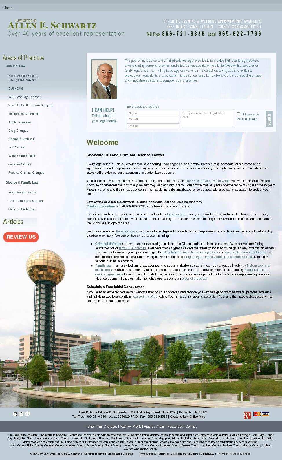 Law Office of Allen E. Schwartz - Knoxville TN Lawyers