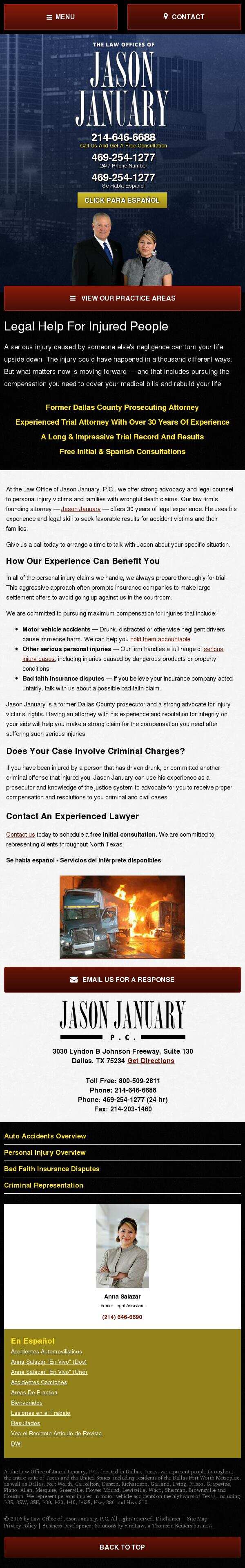 Law Office of Jason January, P.C. - Dallas TX Lawyers