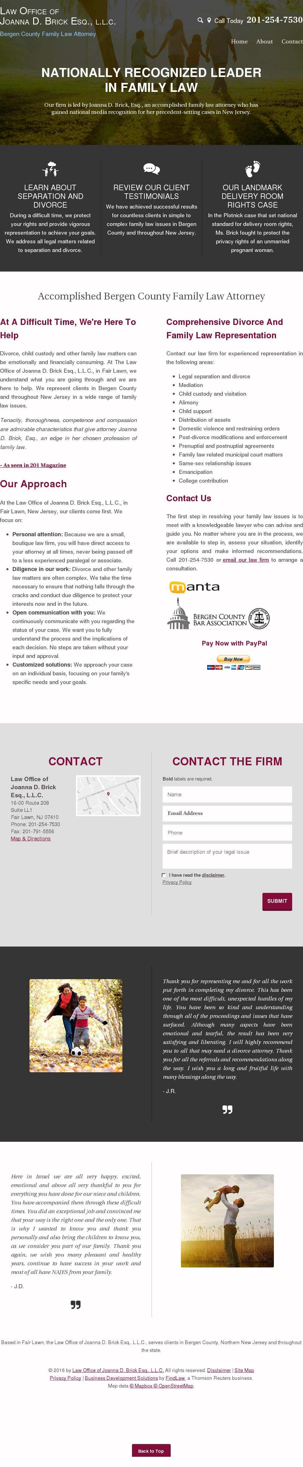 Law Office of Joanna D. Brick Esq., L.L.C. - Fair Lawn NJ Lawyers