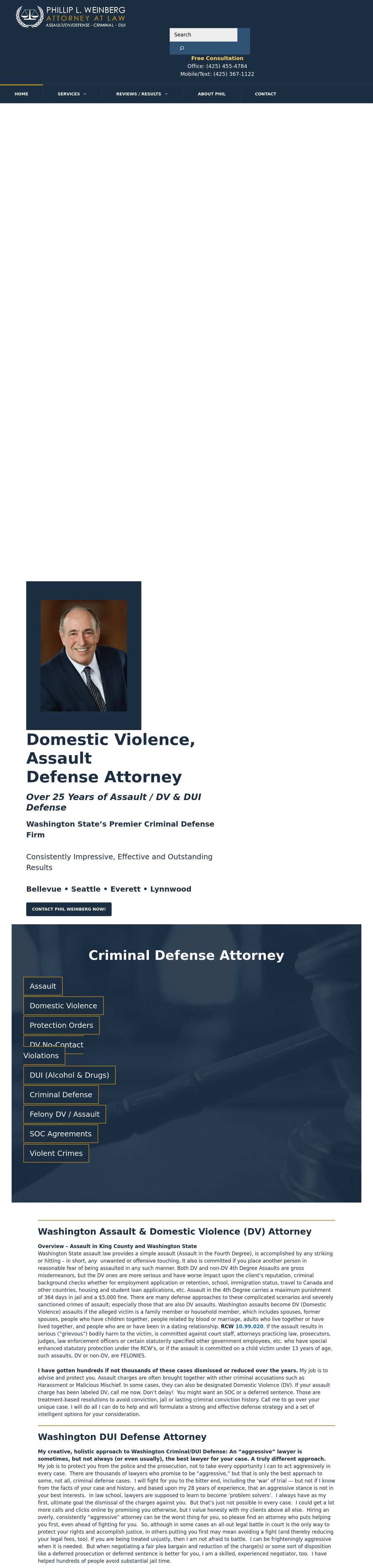 Law Office of Phillip L. Weinberg - Bellevue WA Lawyers