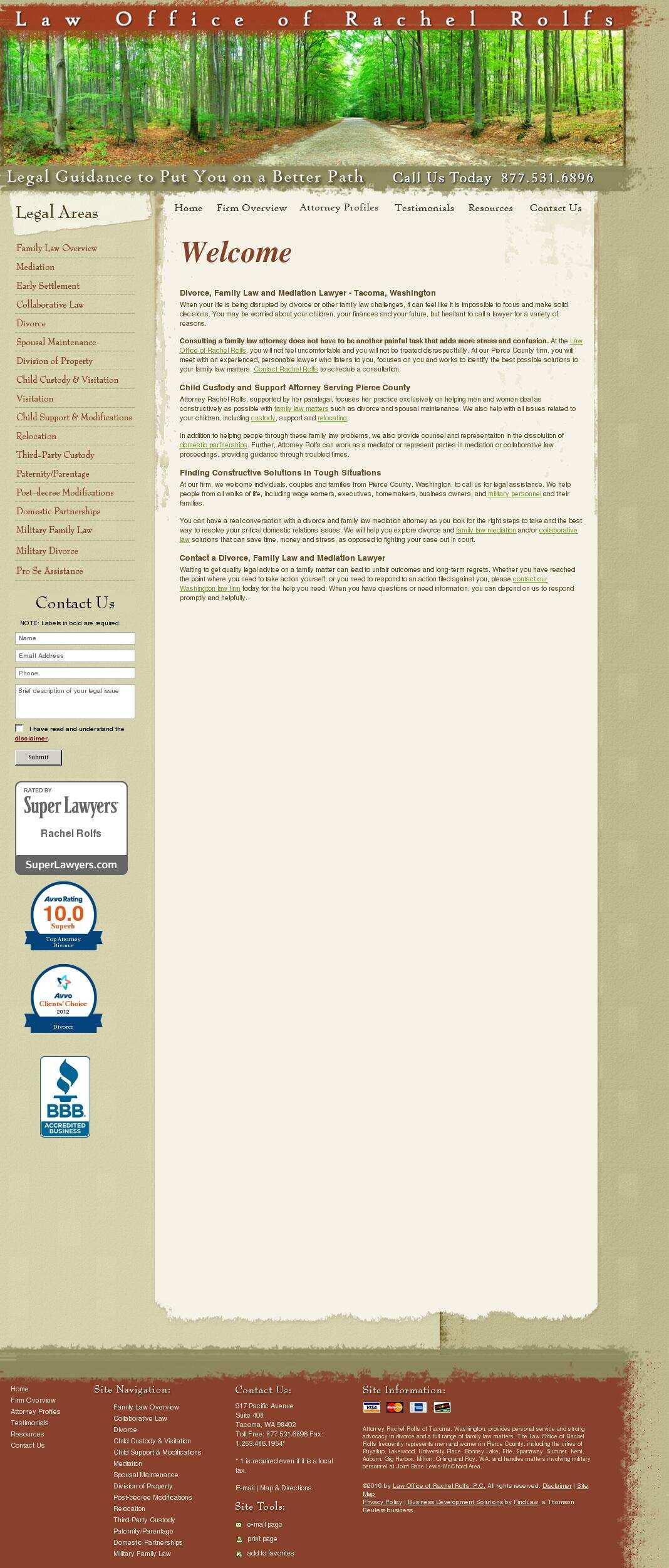 Law Office of Rachel Rolfs, P.C. - Tacoma WA Lawyers