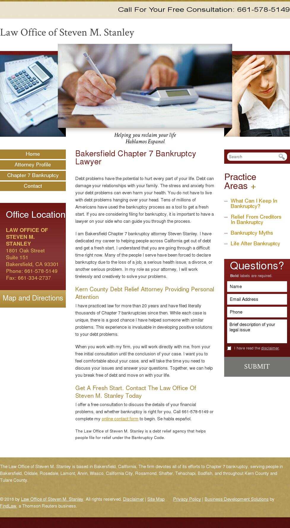 Law Office of Steven M. Stanley - Bakersfield CA Lawyers