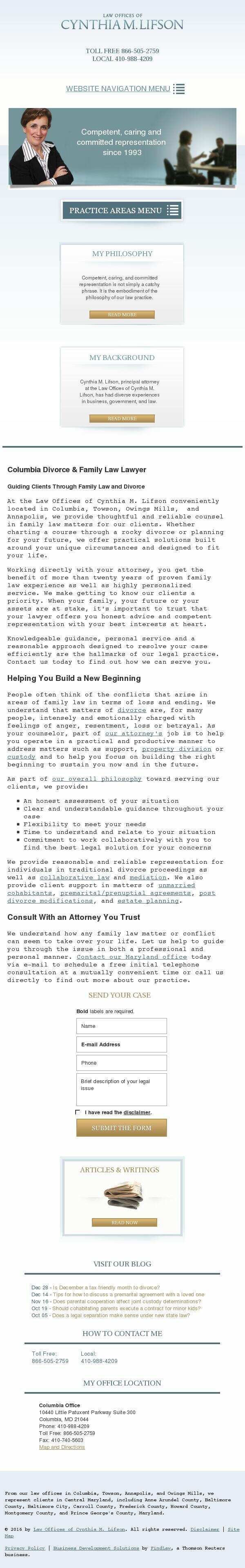 Law Offices of Cynthia M. Lifson - Columbia MD Lawyers