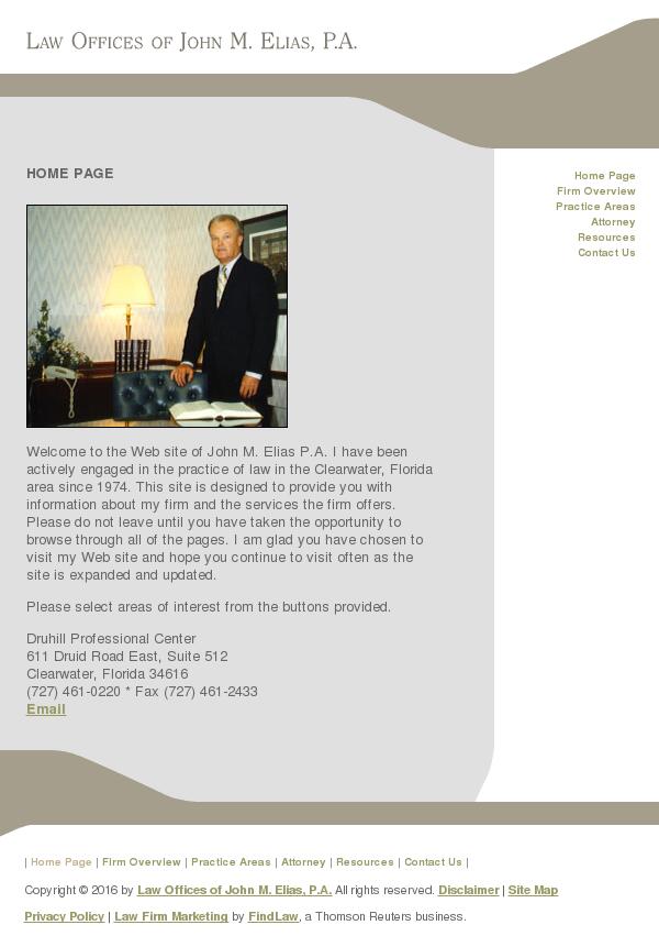 Law Offices of John M. Elias, P.A. - Clearwater FL Lawyers