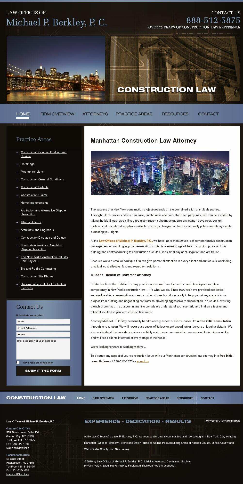 Law Offices of Michael P. Berkley, P.C. - Garden City NY Lawyers