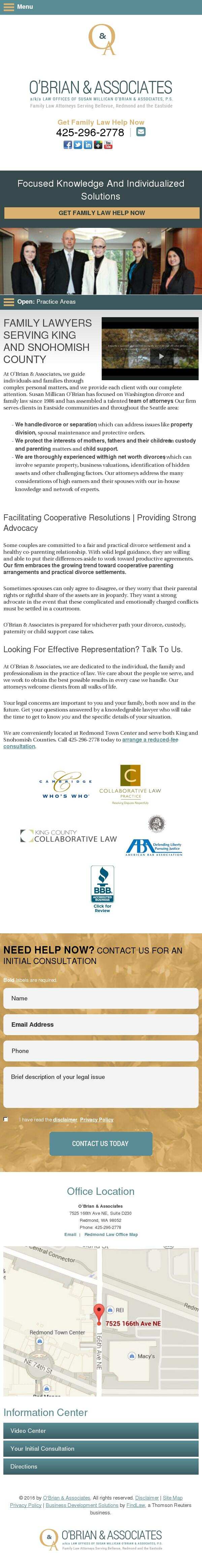 Law Offices of Susan Millican O'Brian & Associates, P.S. - Redmond WA Lawyers