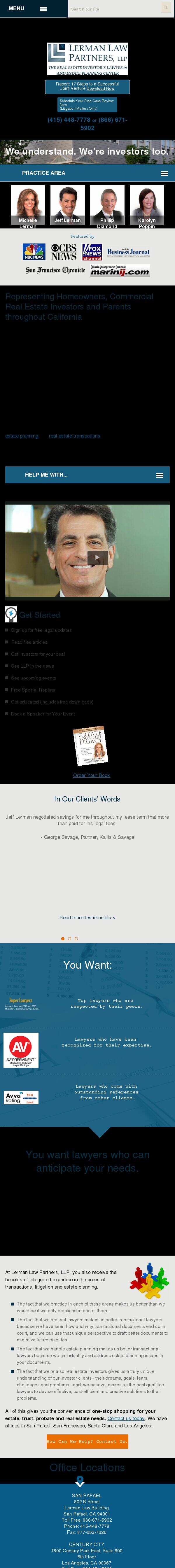 Lerman Law Partners, LLP - San Rafael CA Lawyers