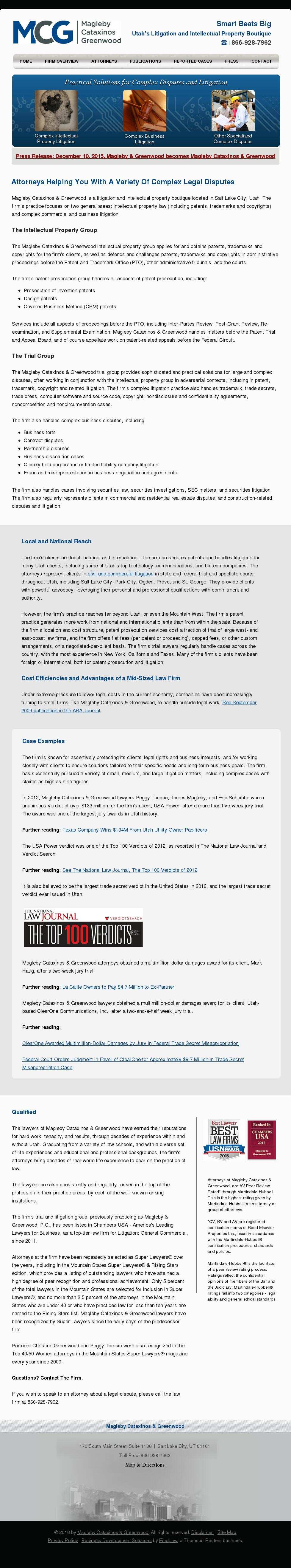 Magleby & Greenwood, P.C. - Salt Lake City UT Lawyers