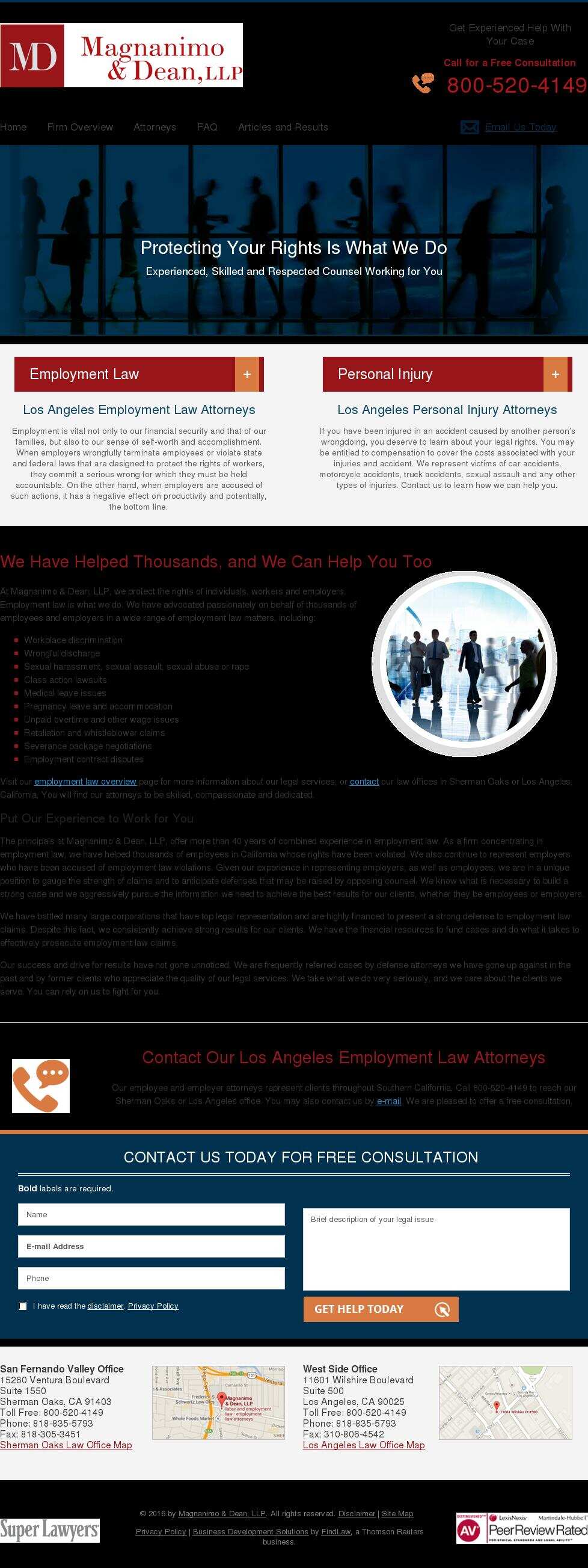 Magnanimo & Dean, LLP - Los Angeles CA Lawyers