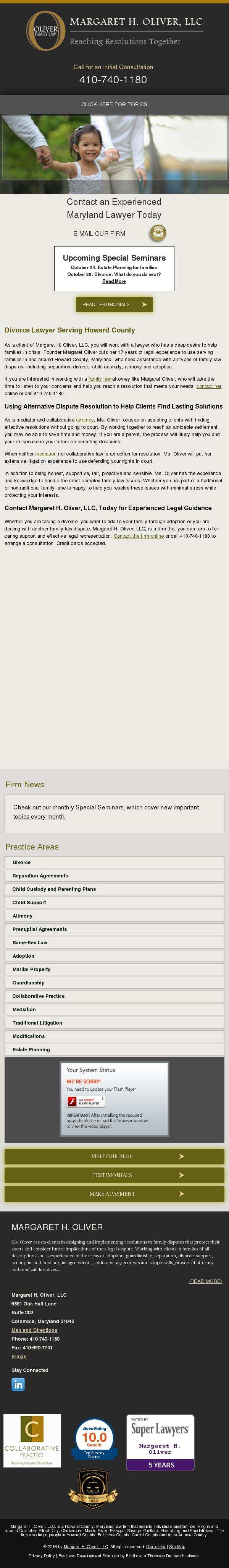 Margaret H. Oliver, LLC - Columbia MD Lawyers
