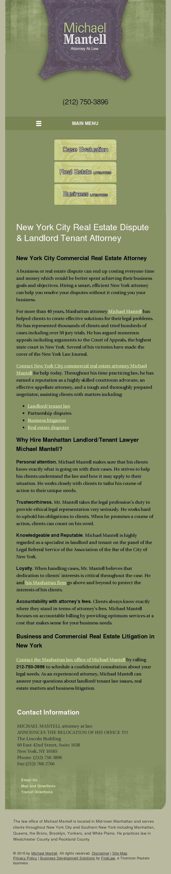 Michael Mantell - New York NY Lawyers