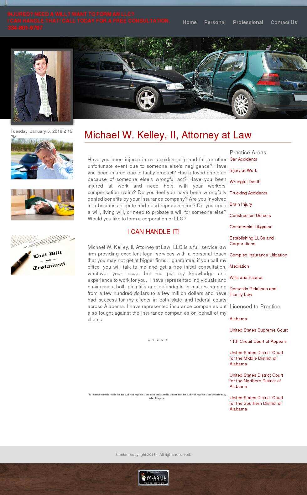 Michael W. Kelley, II, Attorney at Law - Montgomery AL Lawyers