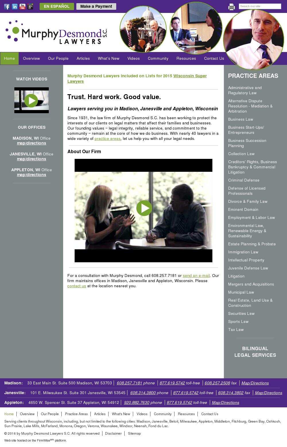 Murphy Desmond SC - Janesville WI Lawyers