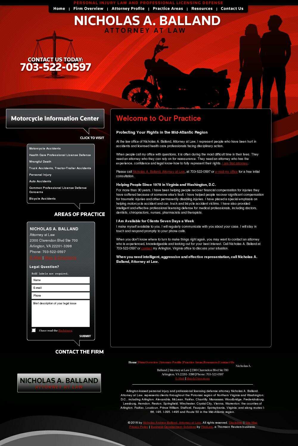 Nicholas Andrew Balland, Attorney at Law - Arlington VA Lawyers