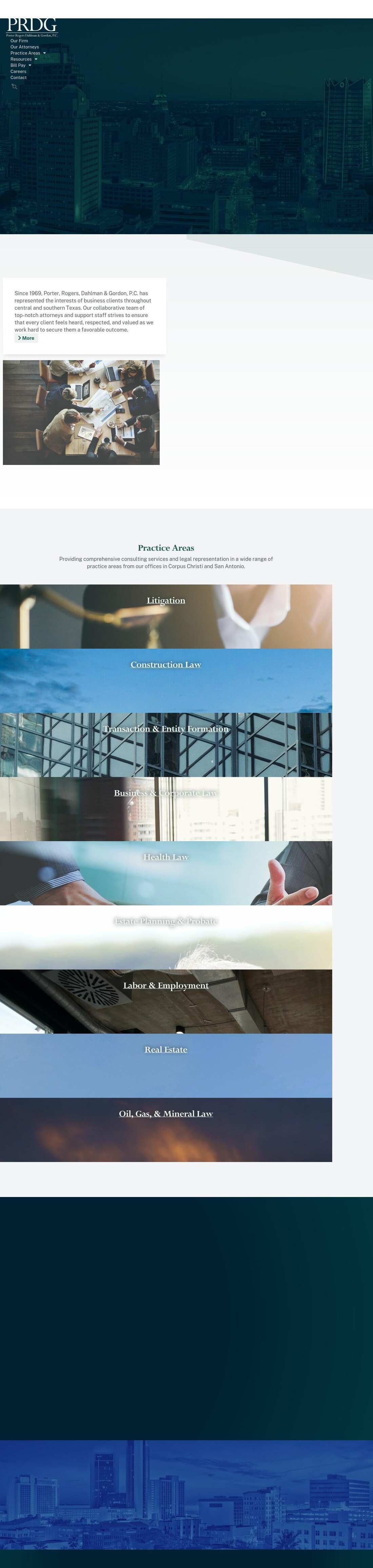 Porter, Rogers, Dahlman & Gordon, P.C. - San Antonio TX Lawyers
