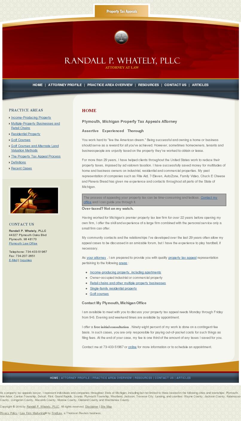 Randall P. Whately, PLLC - Plymouth MI Lawyers