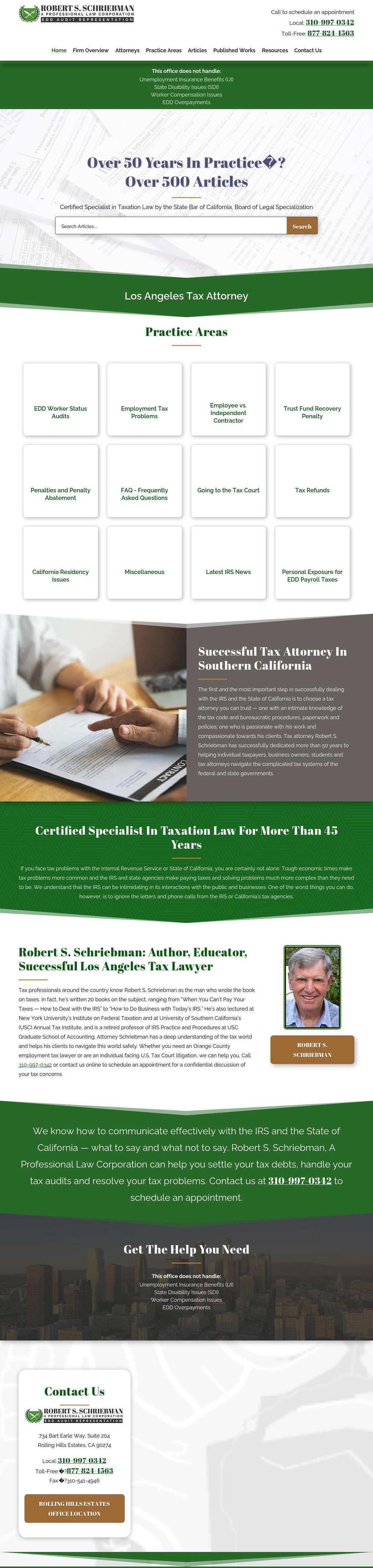 Robert S. Schriebman, A Professional Law Corporation - Rolling Hills Estates CA Lawyers