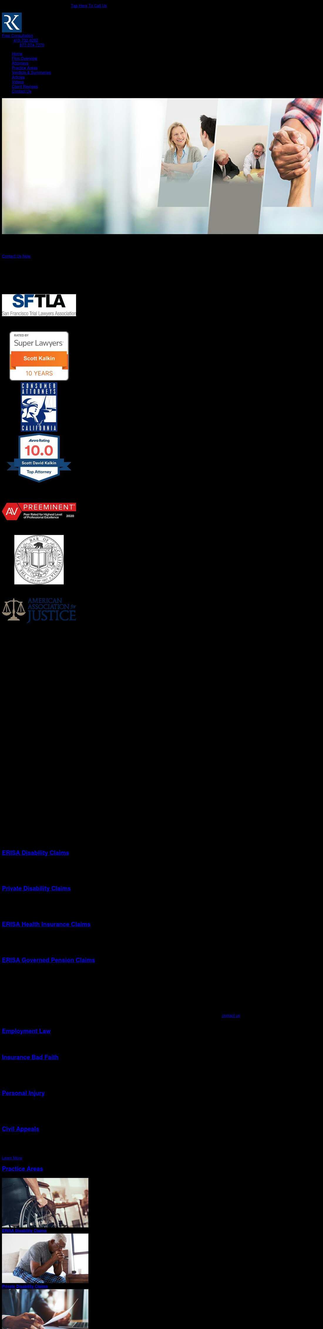 Roboostoff & Kalkin, A Professional Law Corporation - San Francisco CA Lawyers