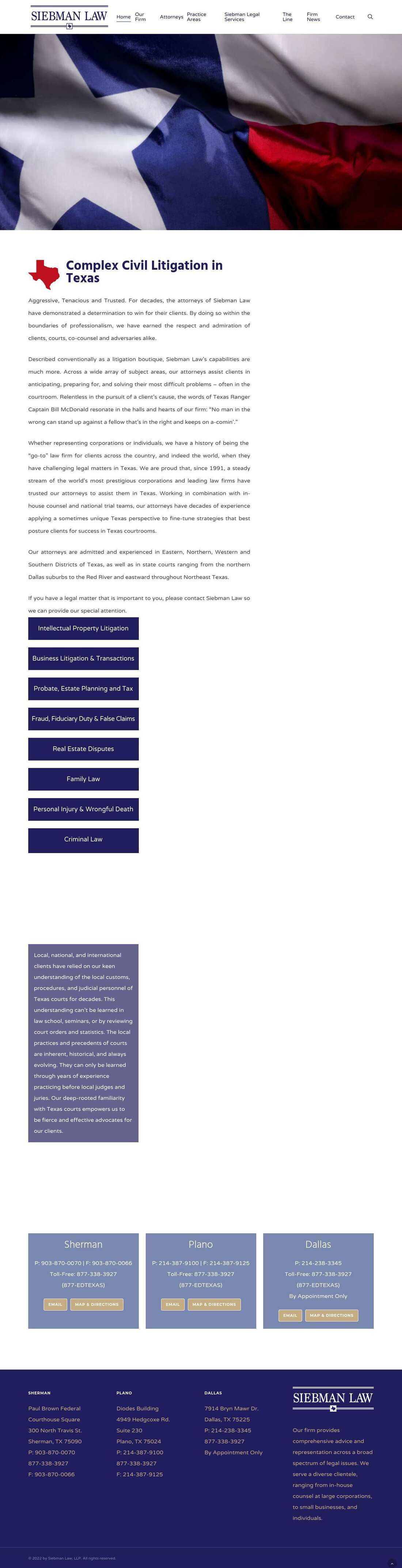 Siebman, Burg, Phillips & Smith, LLP - Plano TX Lawyers