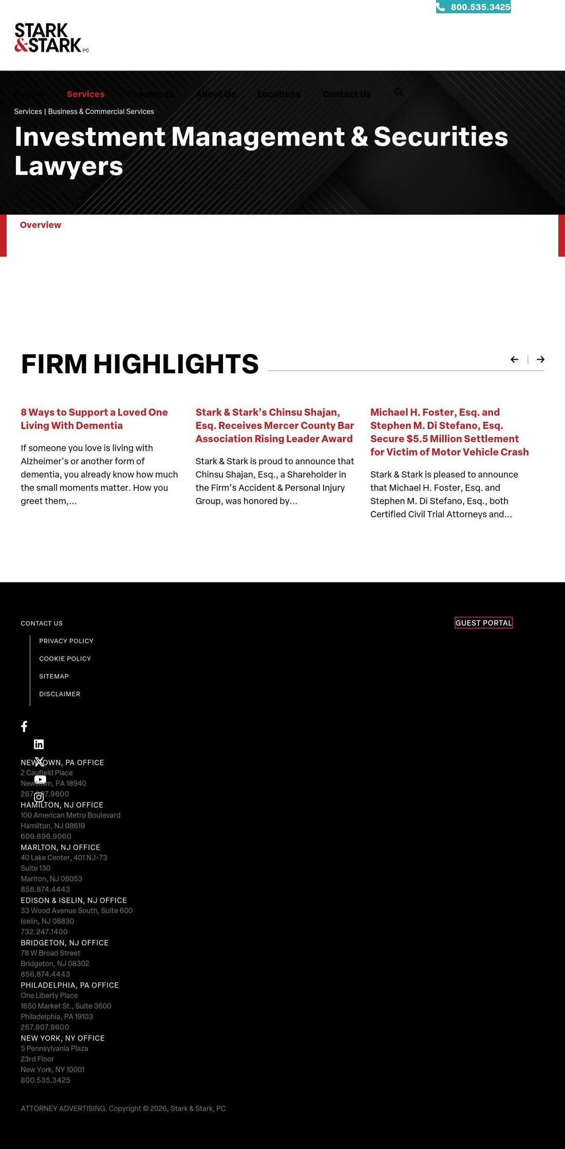 Stark & Stark Attorneys at Law - Lawrenceville NJ Lawyers