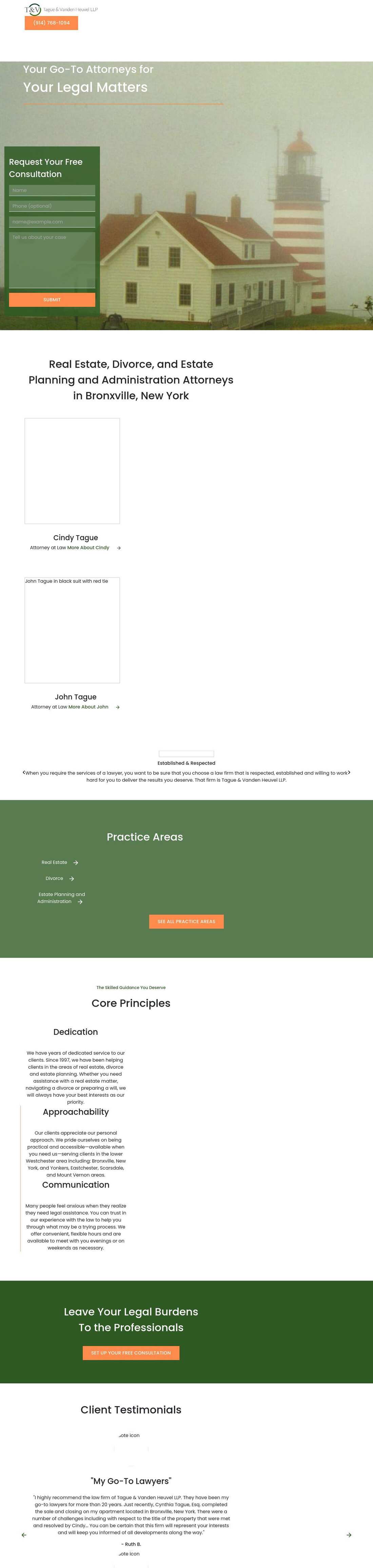 Tague & Vanden Heuvel LLP - Bronxville NY Lawyers