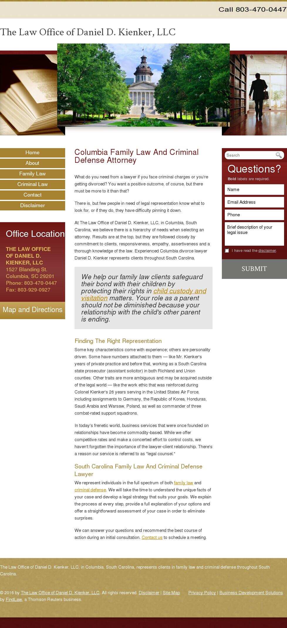 The Law Office of Daniel D. Kienker, LLC - Columbia SC Lawyers