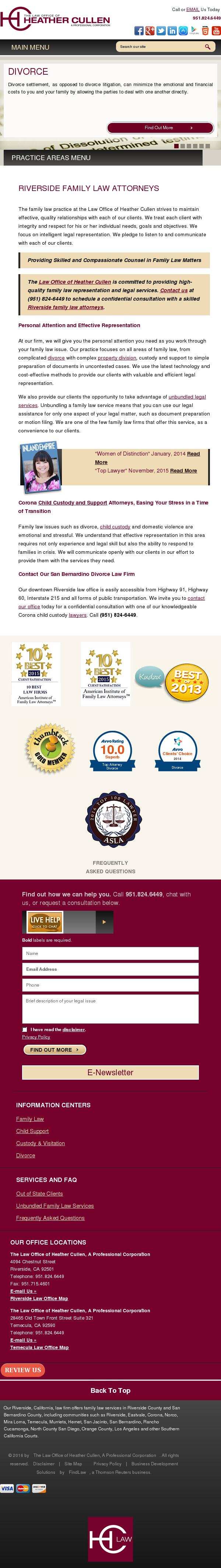 The Law Office of Heather Cullen, A Professional Corporation - Riverside CA Lawyers