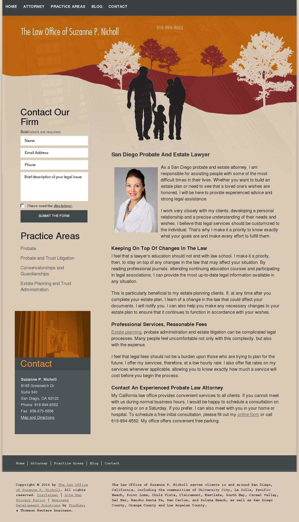 The Law Office of Suzanne P. Nicholl - San Diego CA Lawyers